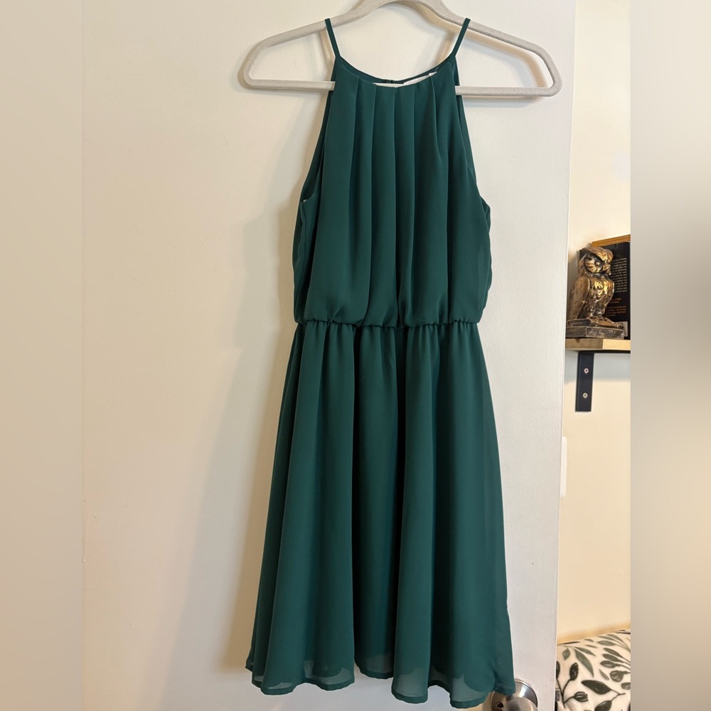 Francesca’s Lush green mini dress